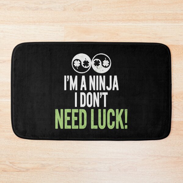 Item preview, St Patricks Day Ninja Luck Yin Yang Irish Green Shamrock designed and sold by BallonFlyToSky.