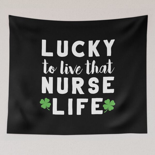 Item preview, St Patricks Day Nursing For A Lucky Nurse Life designed and sold by BallonFlyToSky.