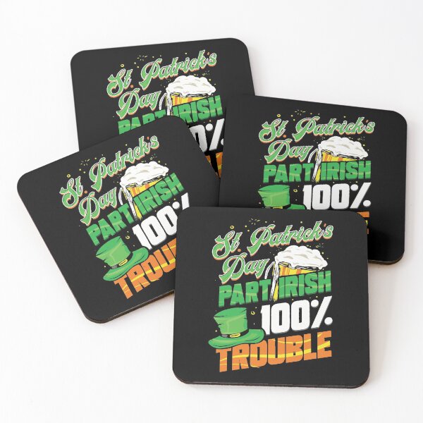 Item preview, St Patricks Day Part Irish All Trouble Pub Crawl designed and sold by BallonFlyToSky.
