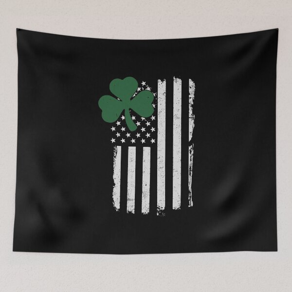Item preview, St Patricks Day Irish American Shamrock Flag Paddy Patty Day designed and sold by IceNiceIce.