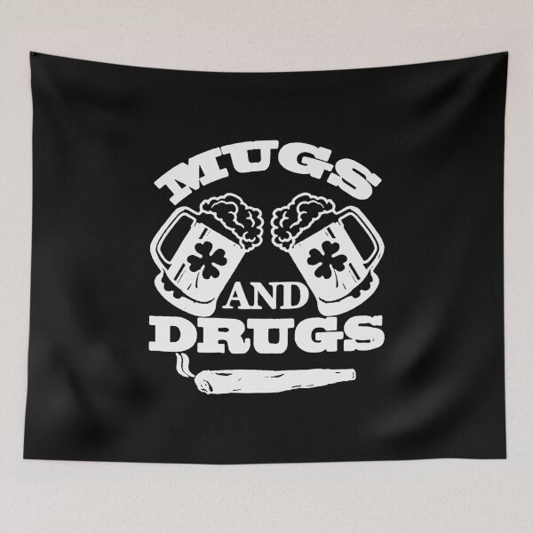 Item preview, Mugs Drugs Shamrock Saint St Patrick's Paddys Day designed and sold by WanitaDesign.