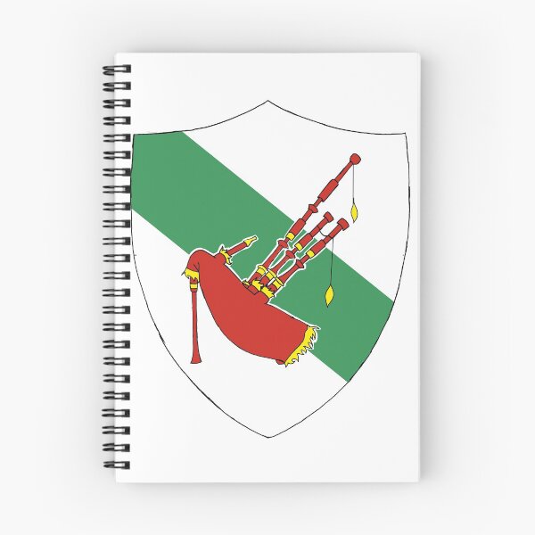 Item preview, heraldic bagpipe design designed and sold by Niseag.