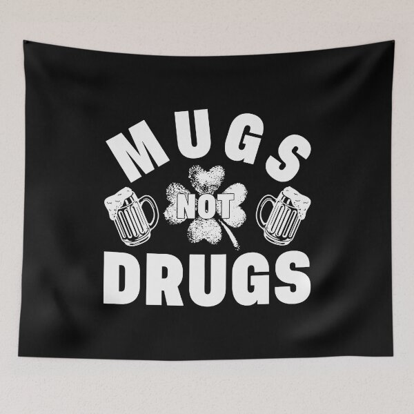 Item preview, Mugs Not Drugs Shamrock Irish St Patrick's Day designed and sold by WanitaDesign.