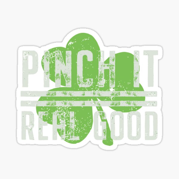 Item preview, St Patricks Day Pinch It Good Shamrock designed and sold by BallonFlyToSky.