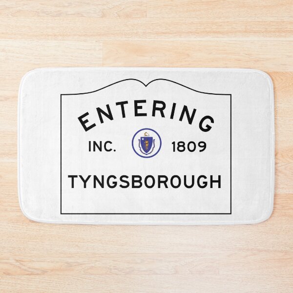 Item preview, Entering Tyngsborough Massachusetts - Commonwealth of Massachusetts Road Sign  designed and sold by NewNomads.