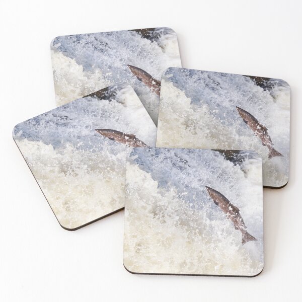 Item preview, Copy of large fish leaping on waterfall designed and sold by chanonry.