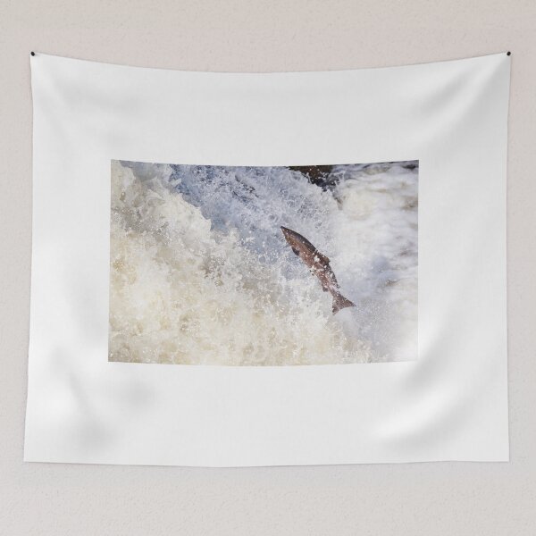 Item preview, Copy of large fish leaping on waterfall designed and sold by chanonry.