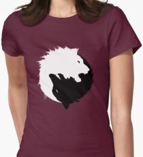 Der Wolf und der Löwe Tailliertes T-Shirt für Frauen