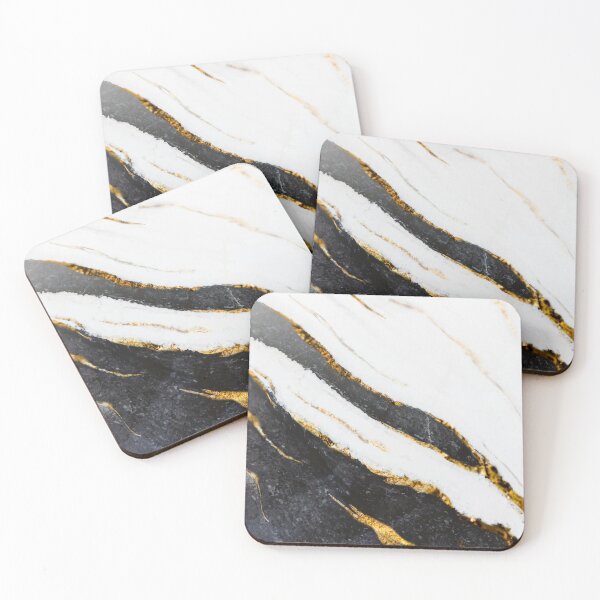 Item preview, Black Gold Layered Marble designed and sold by KA DESIGNS.