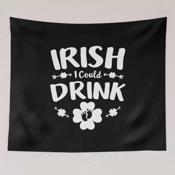 Item preview, St Patricks Day Pregnancy Irish Could Drink Irish designed and sold by BallonFlyToSky.