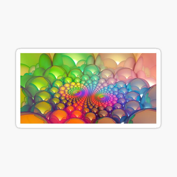 Brutal RGB spheres Sticker