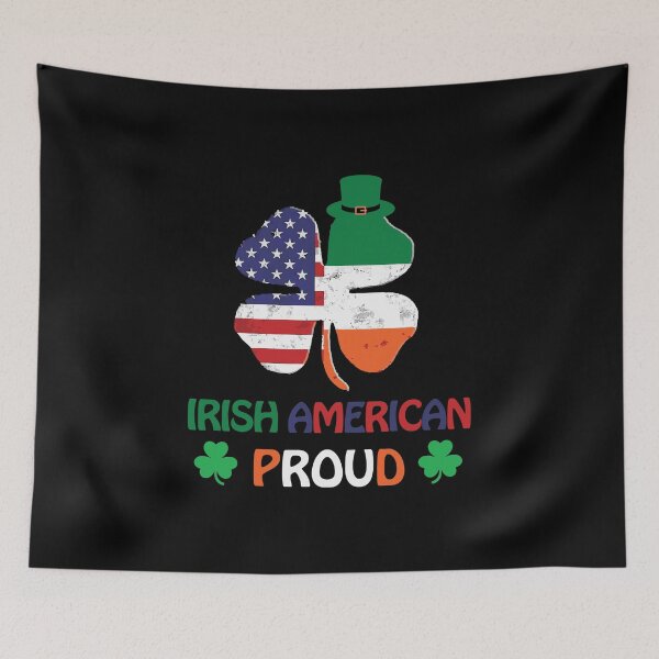 Item preview, St Patricks Day Irish Shamrock American Flag designed and sold by IceNiceIce.