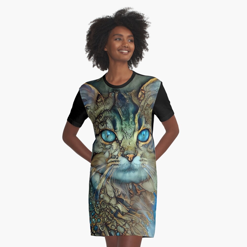 Item preview, Graphic T-Shirt Dress designed and sold by salomitata.