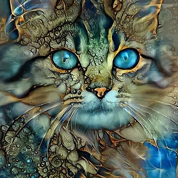 Artwork thumbnail, Catty-cat - Léa Roche paintings - chat, cat, kitten by L. ROCHE