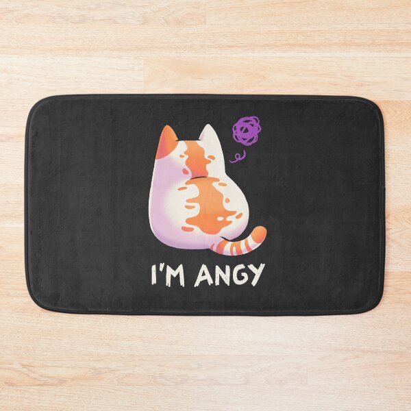 Item preview, No Talk Me Im Angy // Angry Kitty Meme, Fluffy, Kawaii designed and sold by Geekydog.