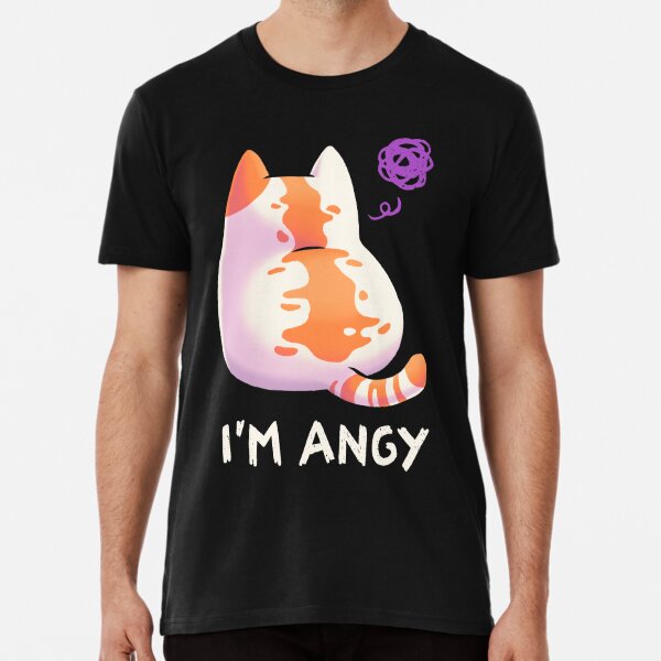 No Talk Me Im Angy // Angry Kitty Meme, Fluffy, Kawaii Art Print