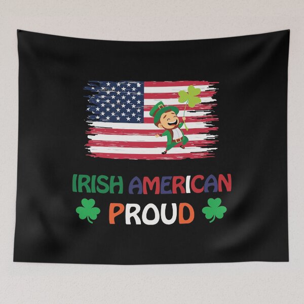 Item preview, St Patricks Day Irish Shamrock American Flag Funny designed and sold by IceNiceIce.