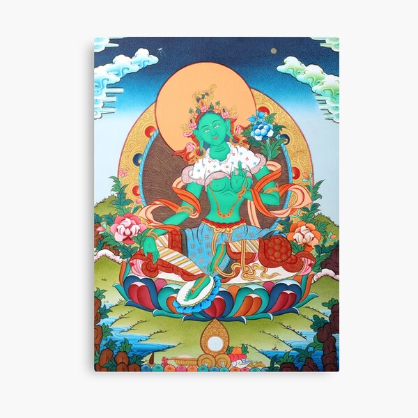 Green Tara Canvas Print