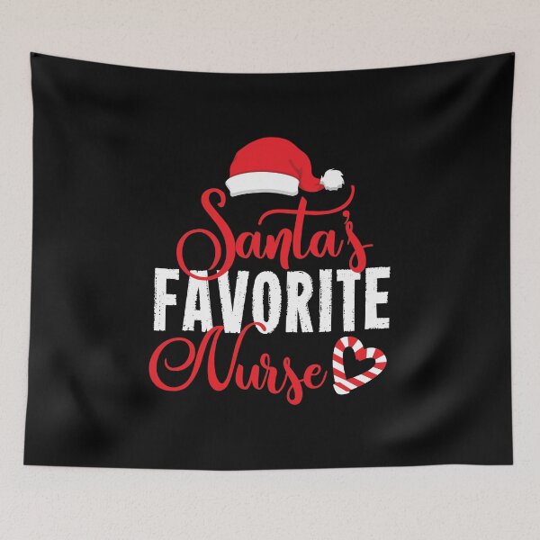 Item preview, Christmas Tree Xmas Nurse Santa's Favorite Holiday Gift designed and sold by haselshirt.
