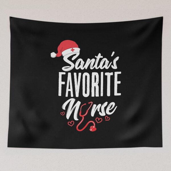 Item preview, Christmas Tree Xmas Nurse Santa's Favorite Holiday Gift designed and sold by haselshirt.