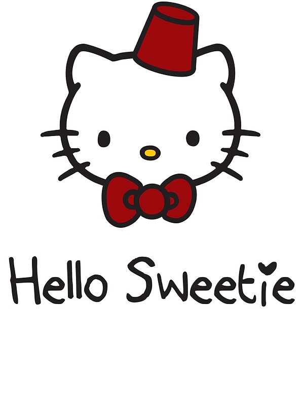 "Hello Sweetie" Stickers by sandrasilvers | Redbubble
