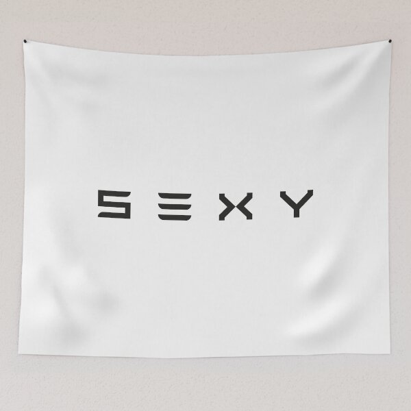 Item preview, S3xy | Tesla Cars | Sexy | Model S, 3, X and Y | Black Print designed and sold by SJ Designs.