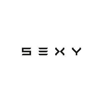 Vorschaubild zum Design S3xy | Tesla Cars | Sexy | Modell S, 3, X und Y | Schwarzer Druck von SJ Designs