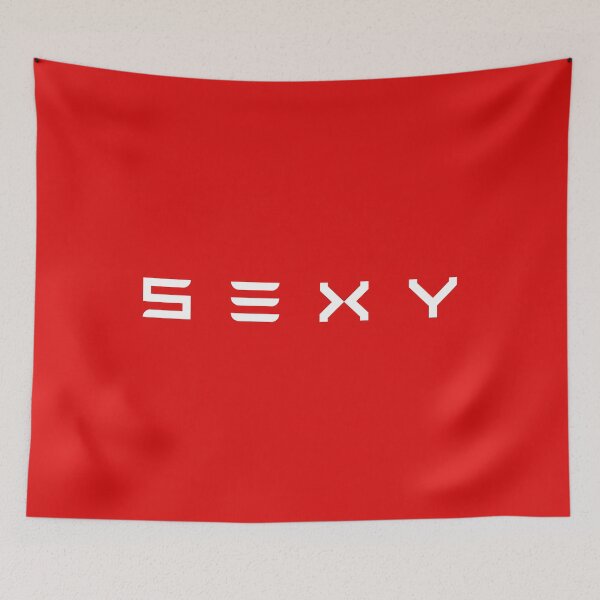 Item preview, S3xy | Tesla Cars | Sexy | Model S, 3, X and Y | White Print designed and sold by SJ Designs.