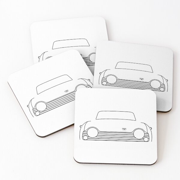 Item preview, Triumph TR5 1960s British classic car outline graphic (black) designed and sold by soitwouldseem.