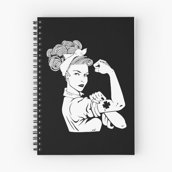 Item preview, St Patricks Day Rosie The Riveter Irish Shamrock Girl designed and sold by BallonFlyToSky.