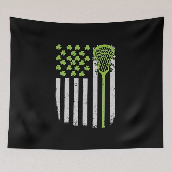 Item preview, St Patricks Day Lacrosse Lax Usa Flag Irish Shamrock designed and sold by IceNiceIce.