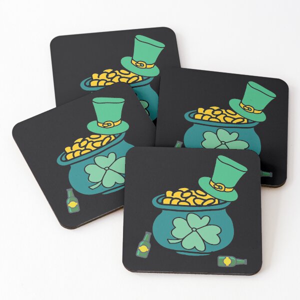 Item preview, St Patricks Day Leprechaun Gold Shamrock designed and sold by IceNiceIce.