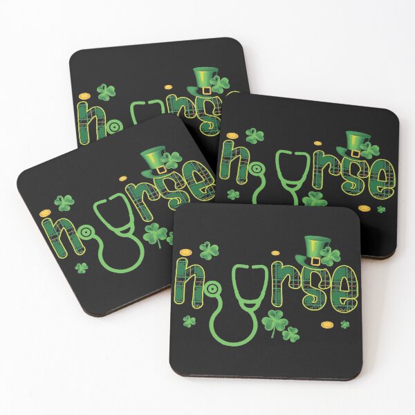 Item preview, Nurse Shamrock Stethoscope St Patricks Day designed and sold by WanitaDesign.