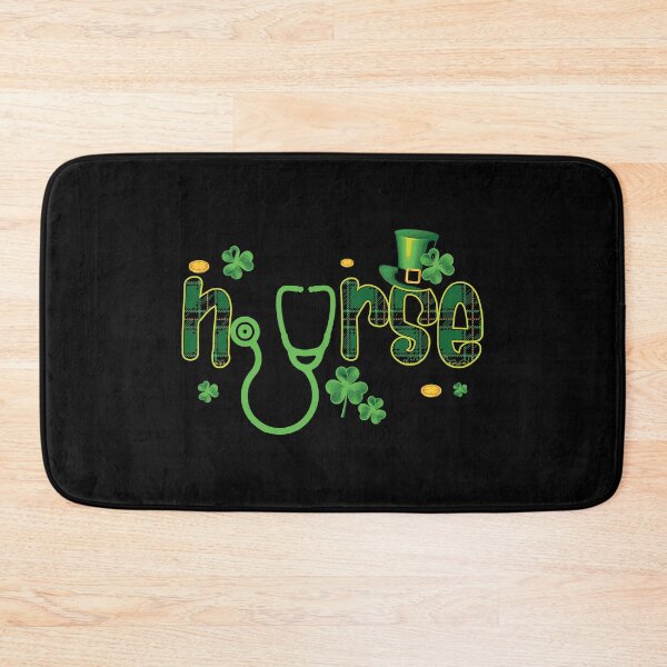 Item preview, Nurse Shamrock Stethoscope St Patricks Day designed and sold by WanitaDesign.