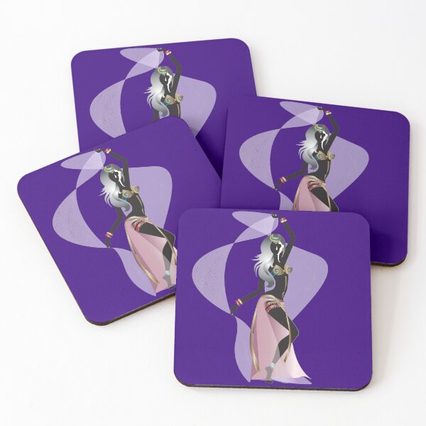 Item preview, Belly dance colorful silhouette movement-three designed and sold by Nobiya.