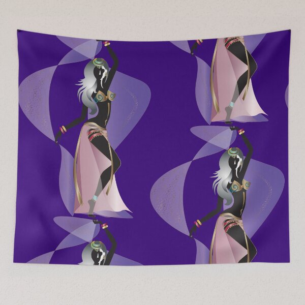 Item preview, Belly dance colorful silhouette movement-three designed and sold by Nobiya.