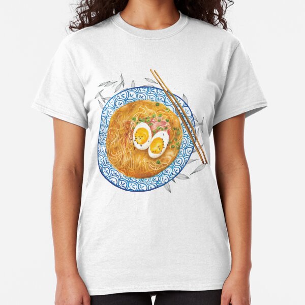 Ramen Noodles Bowl - Watercolour food illustration Classic T-Shirt