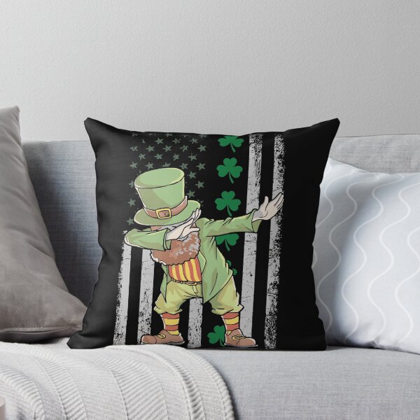 Item preview, St Patricks Day Leprechaun Irish American Flag designed and sold by IceNiceIce.
