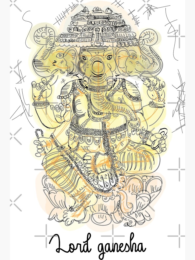 Swetha Arts : Lord Ganesh Pencil Sketch