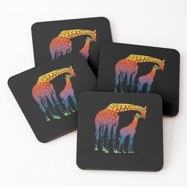 Aperçu de l'œuvre Mignon girafe maman et bébé génial cadeau d'anniversaire amoureux de girafe créée et vendue par FunnySunny T-Shirts.