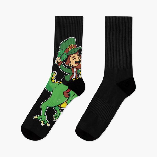 Item preview, St Patricks Day Leprechaun Riding Dinosaur Irish designed and sold by IceNiceIce.