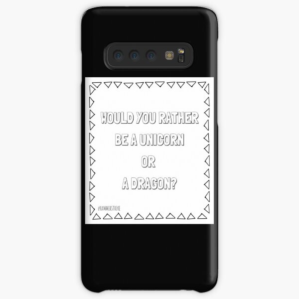 Would You Rather Be A Unicorn OR a dragon? Samsung Galaxy Snap Case
