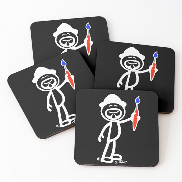 Item preview, GG Artist Stick Figure (For Darker Clothing) designed and sold by GDGCreations.