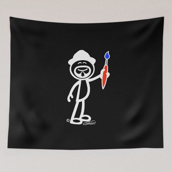 Item preview, GG Artist Stick Figure (For Darker Clothing) designed and sold by GDGCreations.