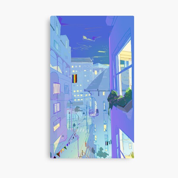 Item preview, LGBT Cityscape (coloured lines) designed and sold by Eireni.