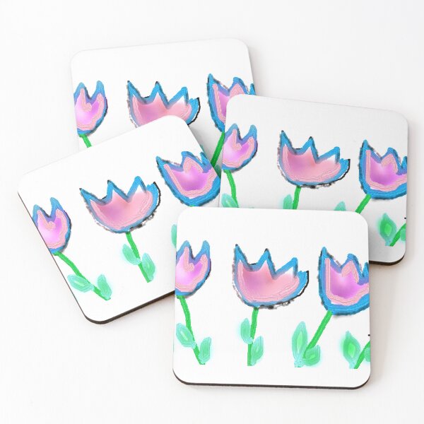 Item preview, JOLIES FLEURS TULIPES BLEUES designed and sold by Isabelle Calisto.