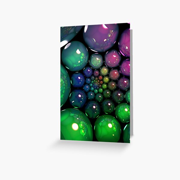 Pearly Marbles Greeting Card