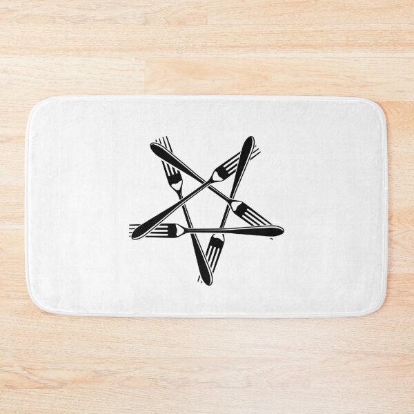 Item preview, Fork Pentagram (black) designed and sold by Mystic-Land.