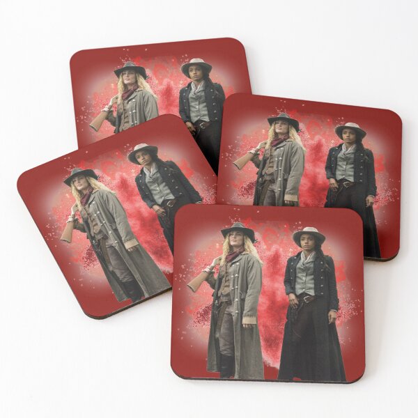 Item preview, Sara Lance and Amaya Jiwe red background designed and sold by dutchchu.
