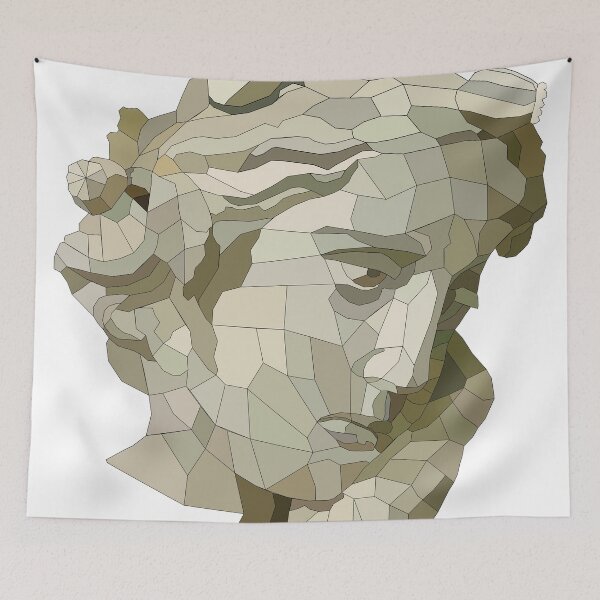 Item preview, Classic Greek Sculpture of a Woman Low Poly Graphic designed and sold by RosalieReeves.